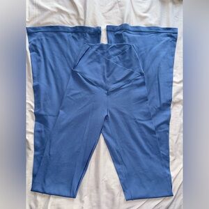 High-Waist Blue Yoga Leggings